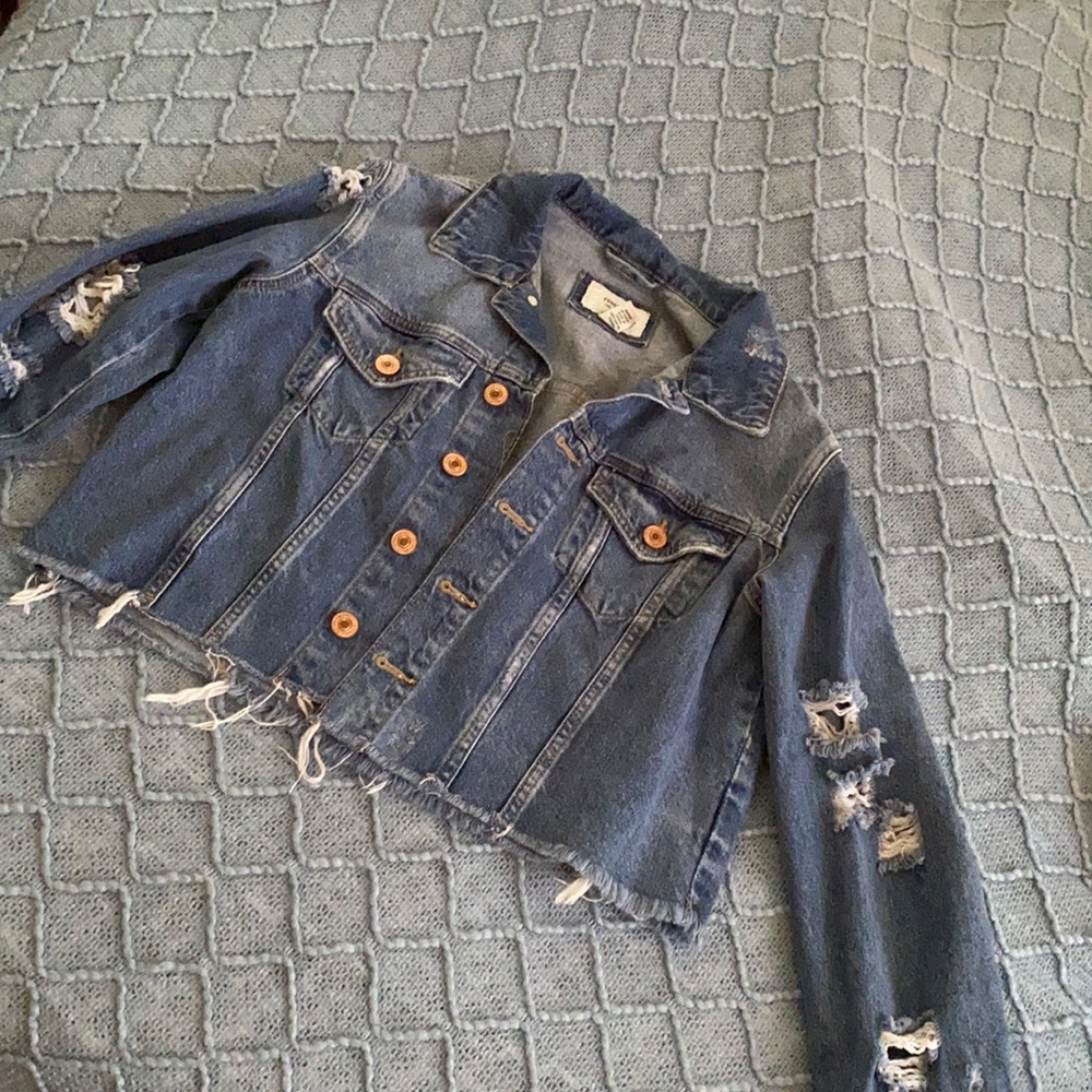 Forever 21 cropped denim jacket